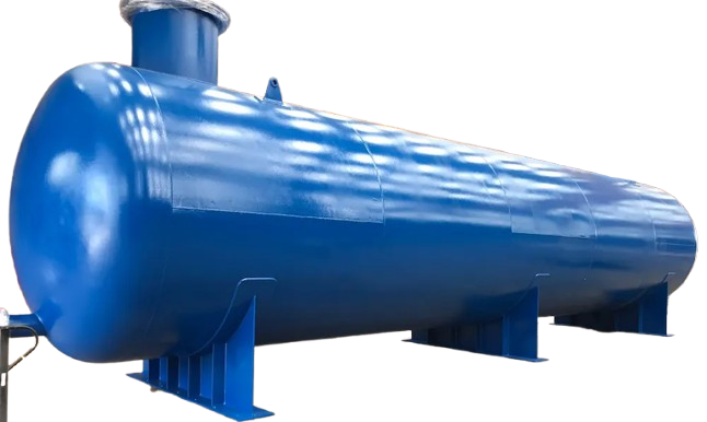 High-Capacity Blue Storage Tank