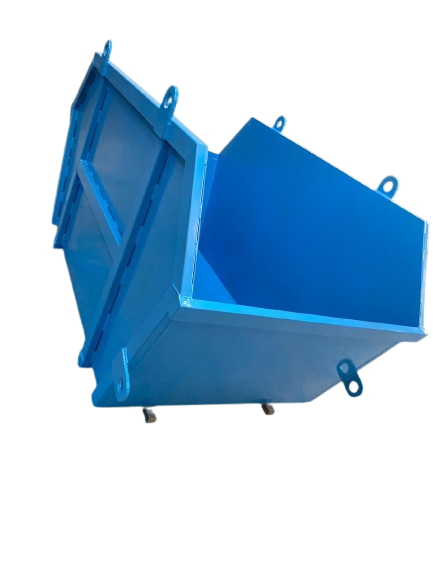 Industrial Metal Dustbin (Blue)
