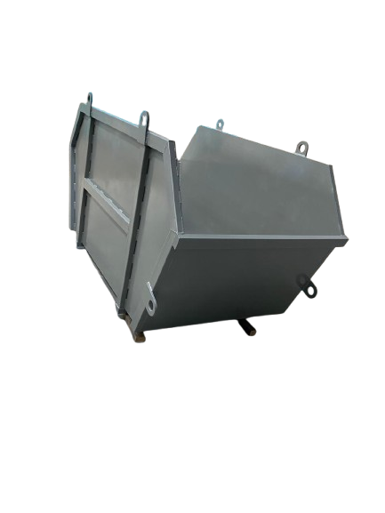 Industrial Metal Dustbin (Grey)